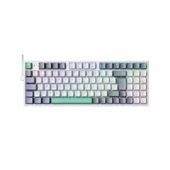 MACHENIKE - Teclado Gamer Mecánico K500 Sp Red Switch K500-B94 Rgb White