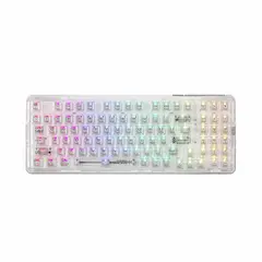 MACHENIKE - Teclado Gamer K500F Switch White K500F-B94 Crystal Linear