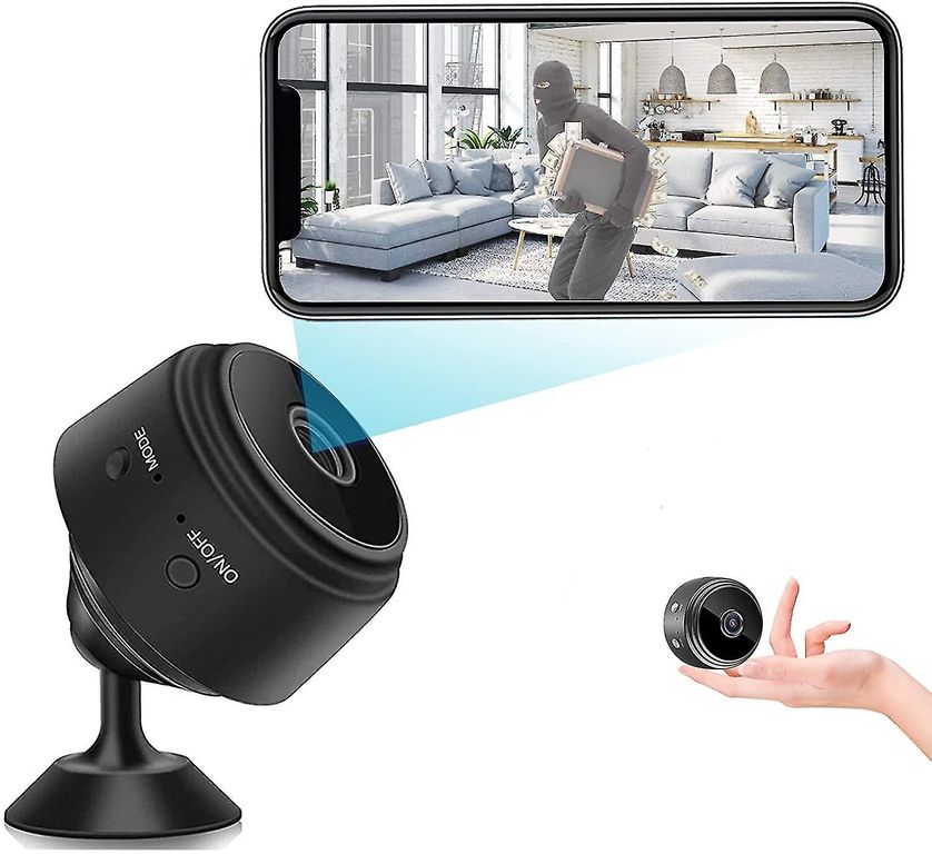 Mini Cámara Espía Oculta WiFi Niñera Cámara con Aplicación 1080P HD