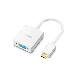 VARIOS - Adaptador HDMI Macho a VGA Hembra Convertidor Full HD Blanco