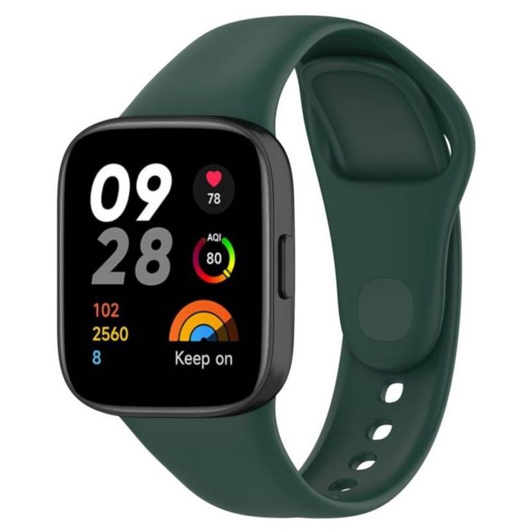 Correa de Silicona para Redmi Watch 3 Active- Verde Militar