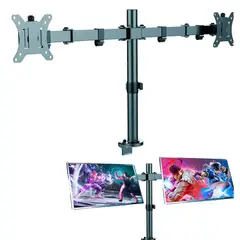 VARIOS - Rack para Monitor Doble Brazo Vesa hasta 32 pulg 100x100 75x75 Tubo DT