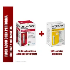 ACCU CHEK - PACK PERFORMA: 50 TIRAS Y 100 LANCETAS