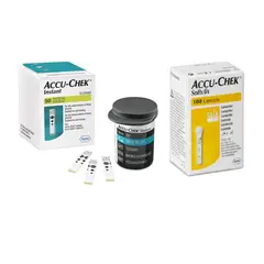 ACCU CHEK - PACK 50 TIRAS INSTAN Y 100 LANCETAS