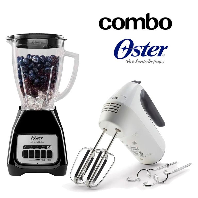Combo Licuadora BLSTKAGBPB + Batidora de Mano FPSTHM3532