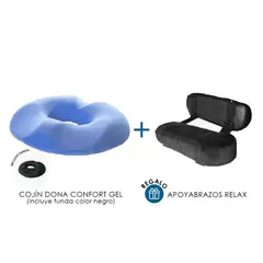 TERAFLEX - COJIN DONA GEL HEMORROIDES COXIS + REGALO APOYABRAZOS