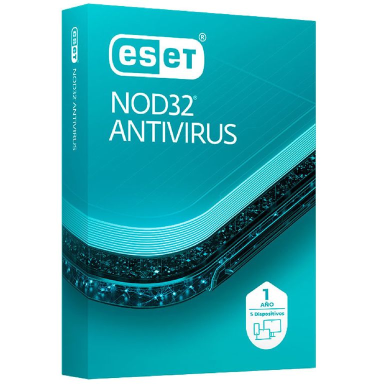 Software NOD32 Anti-Virus Edicion 2024 para 5 PCs, Licencia 1 año