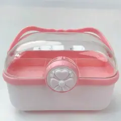 GENERICO - Caja Organizadora Mini Cosmetiquera Acrilico Kawai - Blanco