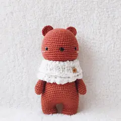 BE CRAFTY - Muñeco Peluche Juguete de Oso Tejido Algodón Hipoalergénico