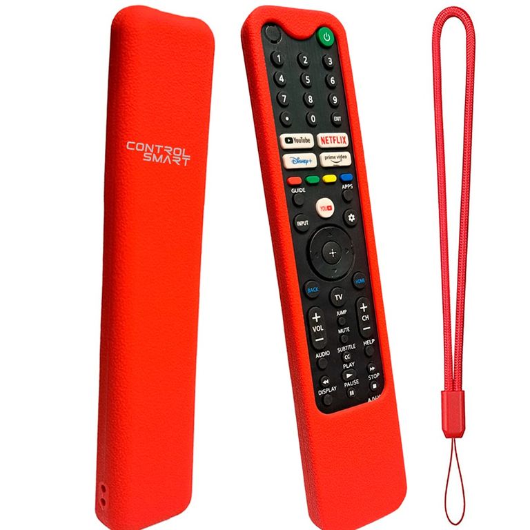 Funda Protectora Para Control Remoto Sony Bravia Smart Tv Rojo
