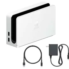 NINTENDO - Dock Switch OLED Set con Cargador y Cable Original SIN CAJA