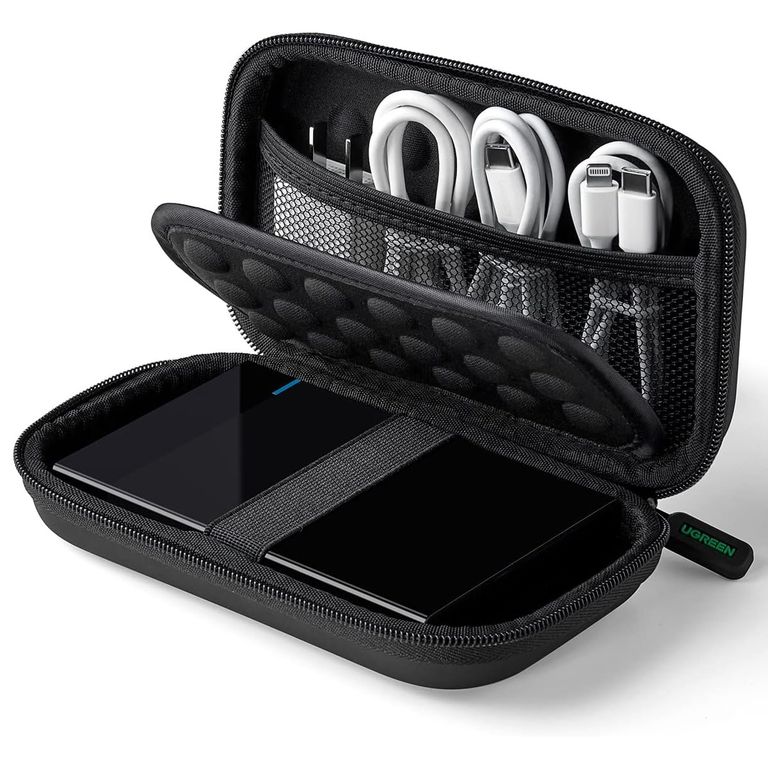 Estuche Rígido Disco Duro Portátil 2.5" Cables LP128 - 40707