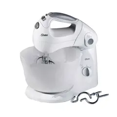 OSTER - Batidora de Mano y Pedestal Tazón de plástico 2600
