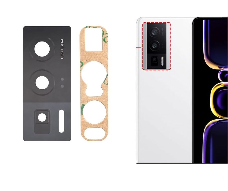 Repuesto lente Vidrio de cámara Pocophone F5 Pro