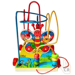 GENERICO - Circuito Laberinto con Arrastre Juego Didáctico - MARIPOSA