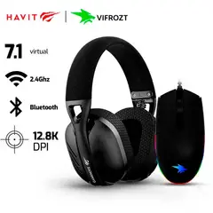 HAVIT - Audifono FUXI-H3 Bluetooth- Inalambrico + Mouse Vifrozt Viking