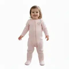 GENERICO - Enterizo Bebé Crece Jackar Rosado de Algodón Pima