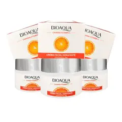 BIOAQUA - Crema Facial Hidratante Cahnsai Vitamina C 50Gr 3 Unidades