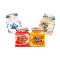 WOKALI - Exfoliante corporal Leche + Coco + Miel + Fresa con Sal 500ml