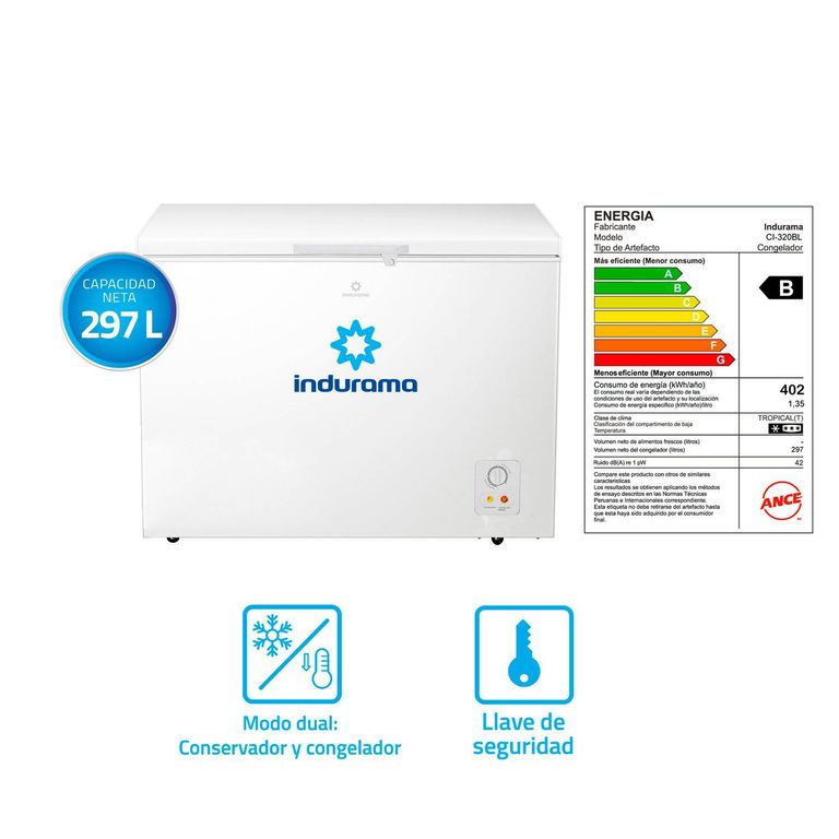 Congeladora CI-320BL