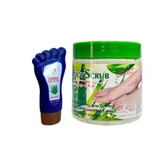 NEVADA NATURAL PRODUCTS - Crema Aloe vera + Exfoliante para Pies 120ml Aloe Vera 500ml Wokali