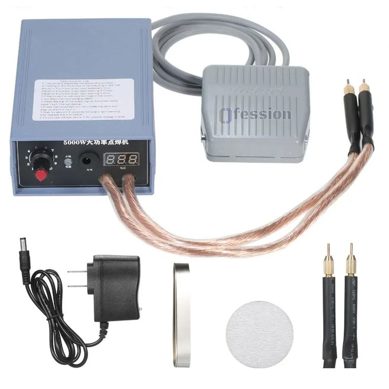 Soldador De Puntos Para Baterias y pilas 18650 regulable 5000w