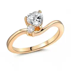 LUCYANA JOYAS Y ACCESORIOS - Anillo de Compromiso para Mujer Corazón - Joyas Lucyana