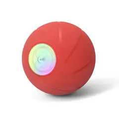 CHEERBLE - Pelota Interactiva Super Resistente para Perros Rojo