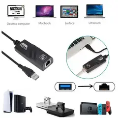 OEM - Adaptador Conector de Red RJ45 LAN USB 3.0 Gigabit Ethernet para PC