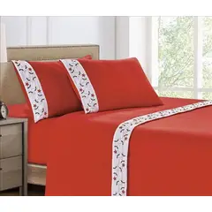 CASATEX - Juego de Sábanas Polar Bordada Ultra Suave 2 Plazas