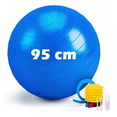 GENERICO - PELOTA DE YOGA PILATES 95 CM + INFLADOR GRATIS