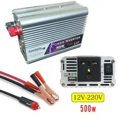 SANTOFA ELECTRONICS - Inversor De Corriente Para Auto De 12v a 220v Usb 500W SANTOFA