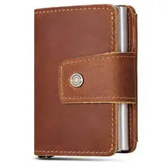 GENERICO - BILLETERA DOBLE TARJETERO 100 CUERO MARCA HUMERPAUL ORIGINAL