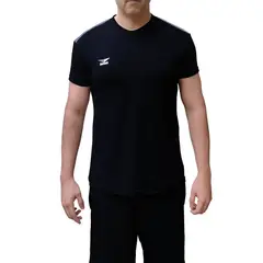 REVATI - Polo deportivo hombre licrado - lineas plomas en los hombros