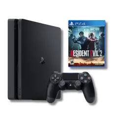 SONY - Consola Ps4 Slim 1TB Negro + Resident evil 2 reacondicionado