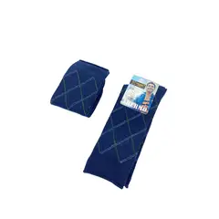 GENERICO - Pack de 3 Medias de Vestir Hombre Azul