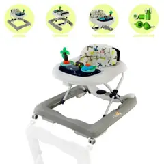 FIRST TOY - Andador Para Bebé Musical Graduable «PALMERA» Gray