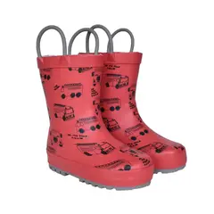 GENERICO - BOTAS DE LLUVIA CARROS ROJO