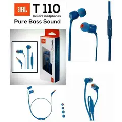 JBL - Audífonos T110 Azul In-Ear Con Micrófono