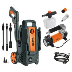 TRUPER - Combo Hidrolavadora 1500PSI + compresor de aire 180PSI