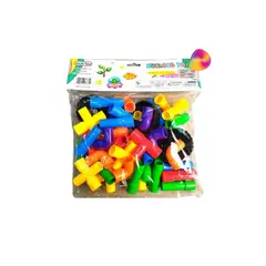 GENERICO - Tubos Conectores Juego Didáctico Educativo Puzzle en Bolsa