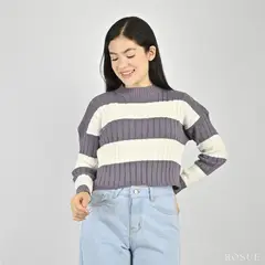 ROSUE - Chompa de Hilo Mujer de Invierno Aureline