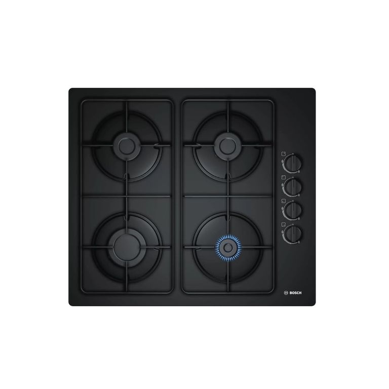Cocina POP6B6B80V Empotrable a Gas 60 cm Vidrio templado Negro