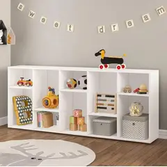 GENERICO - Estante Librería Infantil Montessori Mateo Blanco Decoban Hogar