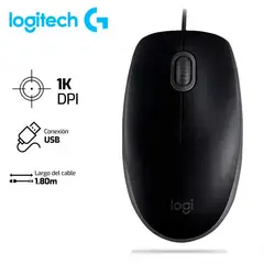 LOGITECH - Mouse M110 Silent 1,000 DPI Negro