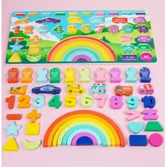 GENERICO - Juego Didáctico Pesca Logarítmica de Arcoíris