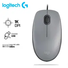 LOGITECH - Mouse M110 Silent 1,000 DPI Gris