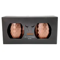 WAYU - SET 2 TAZAS COOPER MUG DE ACERO