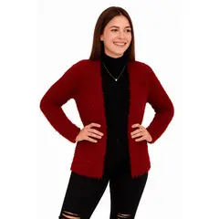 3K PERU SOLO CALIDAD - 3KPeru- Cardigan Abrigador Vinchante - Rojo Vino