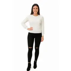 3K PERU SOLO CALIDAD - 3KPeru- Polera Abrigador Vinchante - Blanco